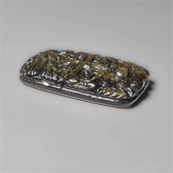 Goldsheen Obsidian Mughal Carving