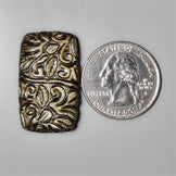 Goldsheen Obsidian Mughal Carving