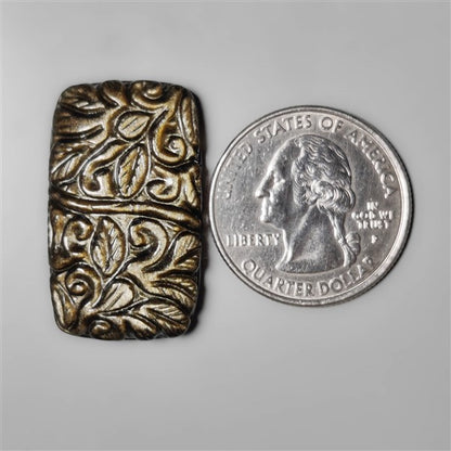 Goldsheen Obsidian Mughal Carving