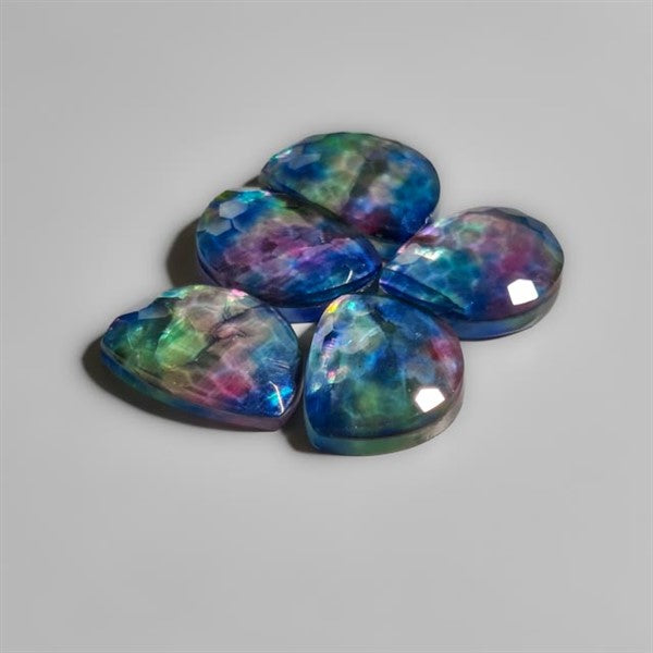 Honeycomb Cut Dichroic Glass Lot