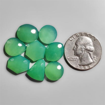 Honeycomb Cut Gemmy Chrysoprase Lot