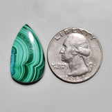 Chrysocolla In Malachite Cabochon