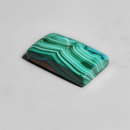 Chrysocolla In Malachite Cabochon