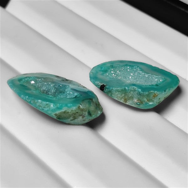 Geode Druzy Pair