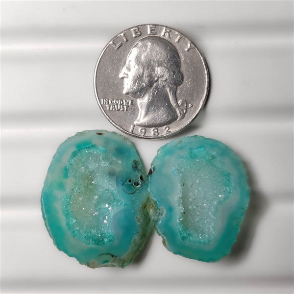 Geode Druzy Pair