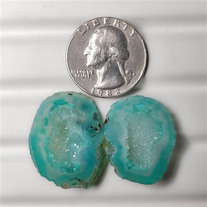 Geode Druzy Pair