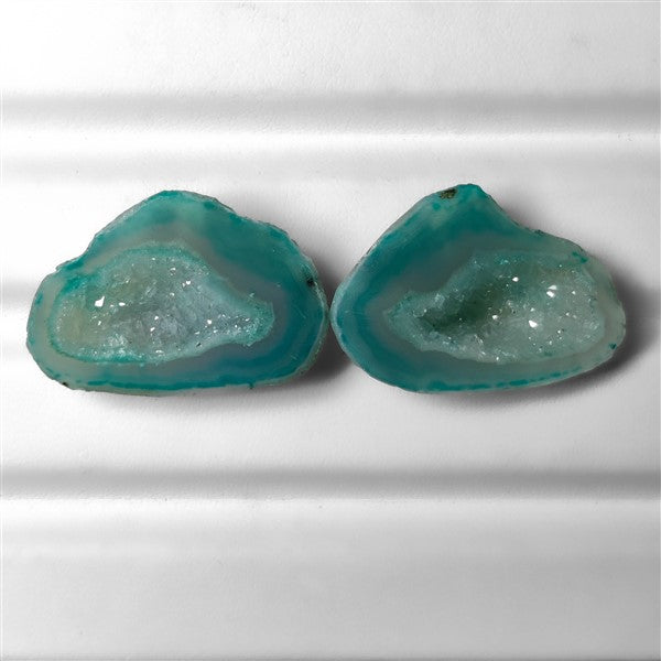 Geode Druzy Pair