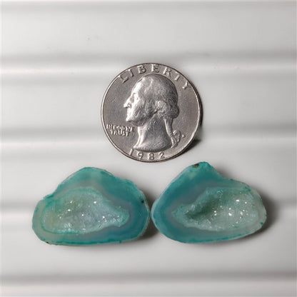 Geode Druzy Pair