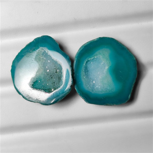 Geode Druzy Pair