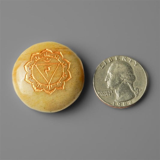 Yellow Aventuine Chakra Inlay
