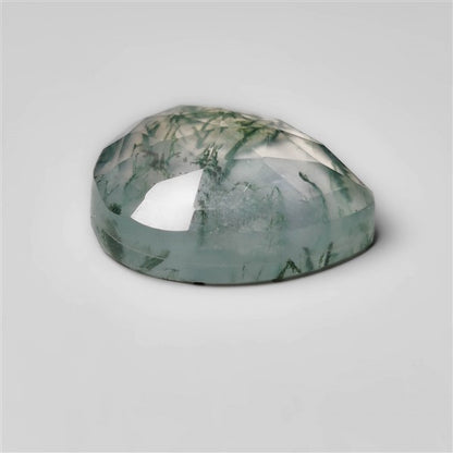 Rose Cut Himalayan Quartz and Moss Agate Doublet