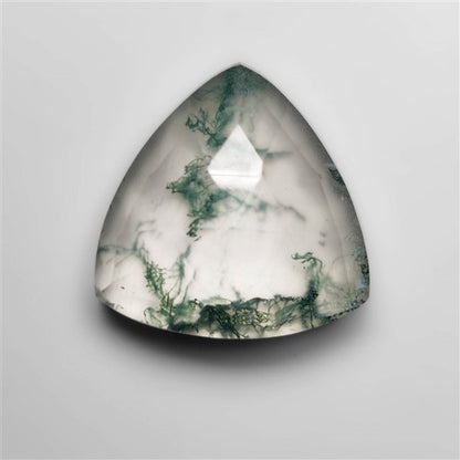 Rose Cut Himalayan Quartz and Moss Agate Doublet