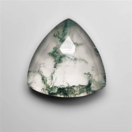 Rose Cut Himalayan Quartz and Moss Agate Doublet