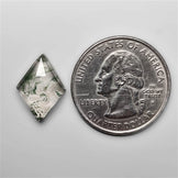 Rose Cut Himalayan Quartz and Moss Agate Doublet