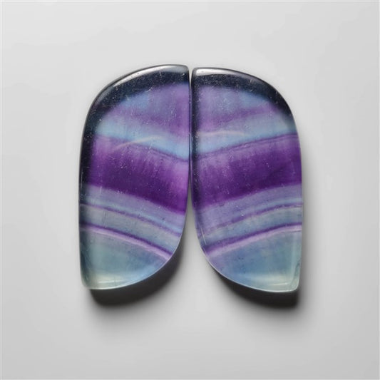 Teal and Purple Fluorite Pair