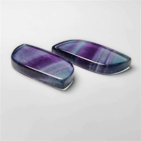 Teal and Purple Fluorite Pair