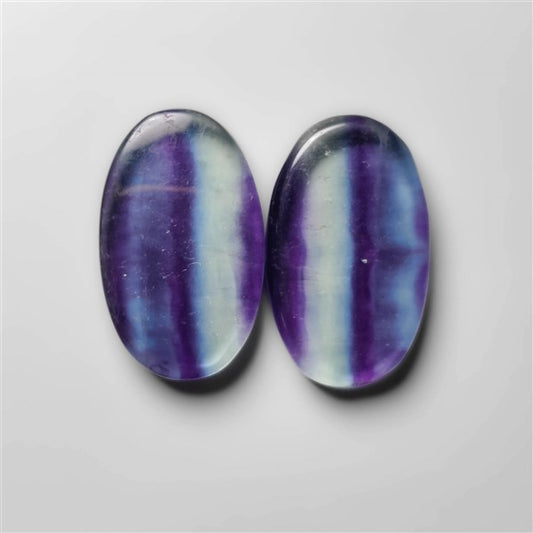 Teal and Purple Fluorite Pair