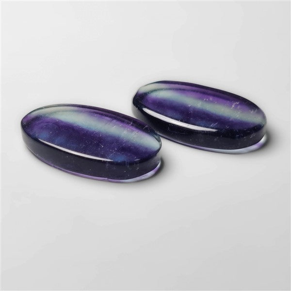 Teal and Purple Fluorite Pair