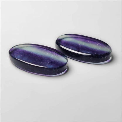 Teal and Purple Fluorite Pair