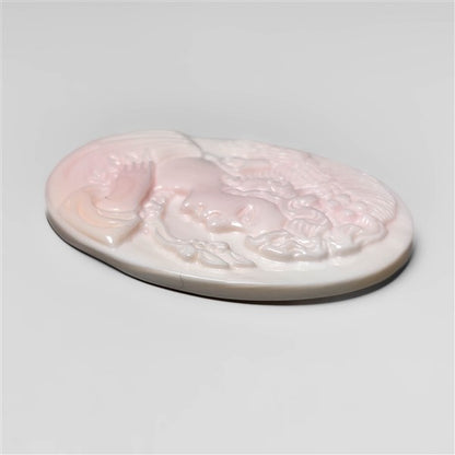 Pink Conch Shell Cameo Carving