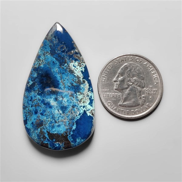 Azurite Shattuckite Cabochon