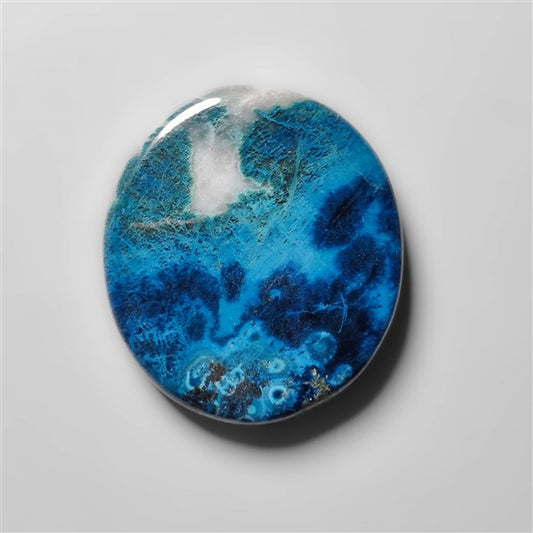 Azurite Shattuckite Cabochon