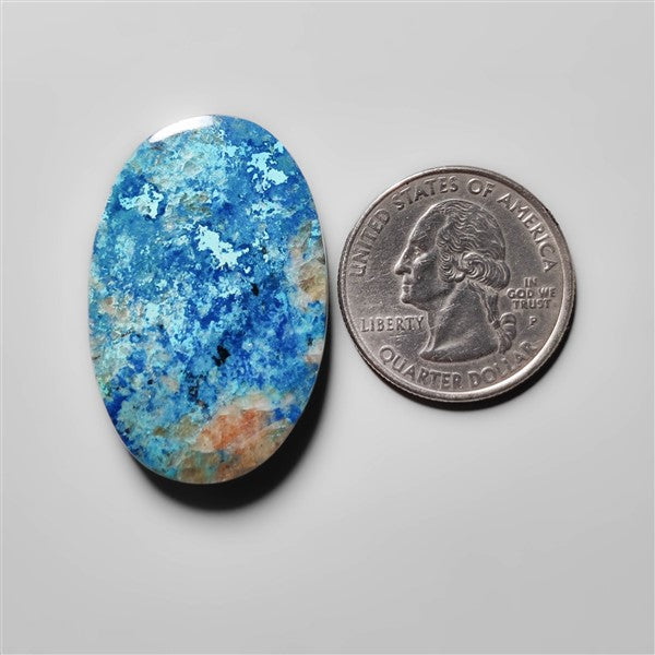 Azurite Shattuckite Cabochon