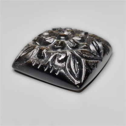 Goldsheen Obsidian Mughal Carving