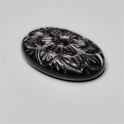 Goldsheen Obsidian Mughal Carving