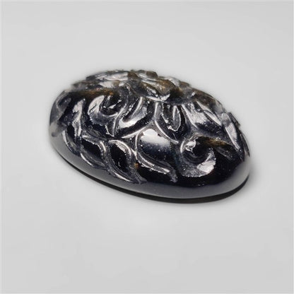 Goldsheen Obsidian Mughal Carving