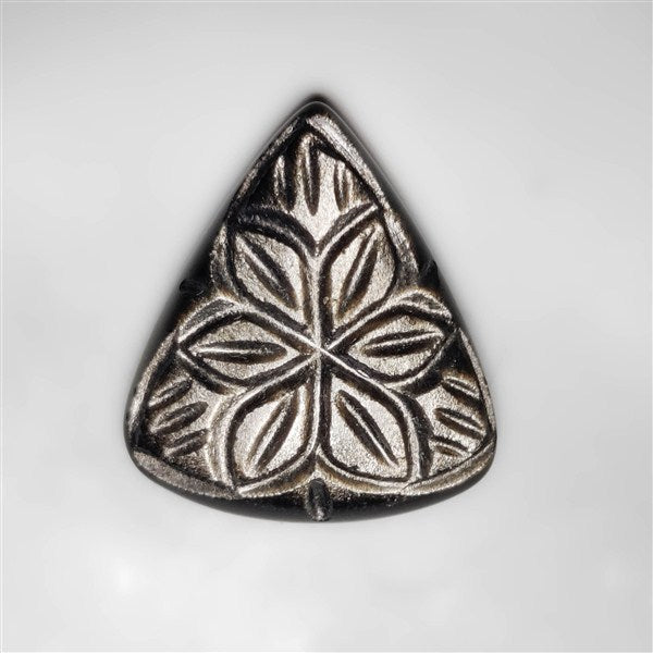 Goldsheen Obsidian Mughal Carving