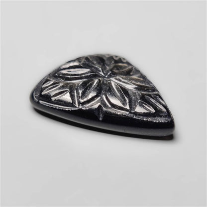Goldsheen Obsidian Mughal Carving
