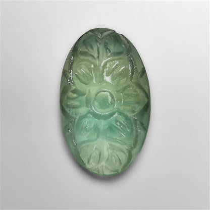 Green Fluorite Mughal Carving