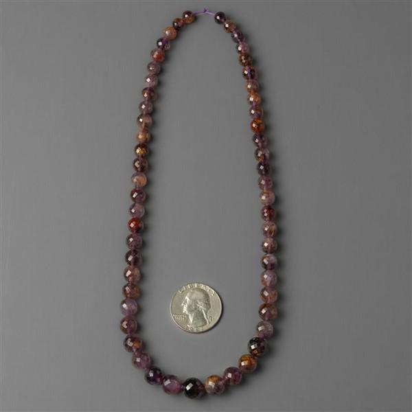 Amethyst|Beads Lines|Cacoxenite