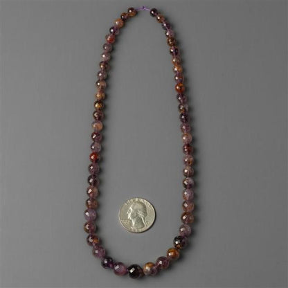 Amethyst|Beads Lines|Cacoxenite