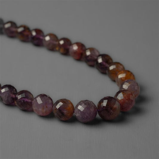 Amethyst|Beads Lines|Cacoxenite