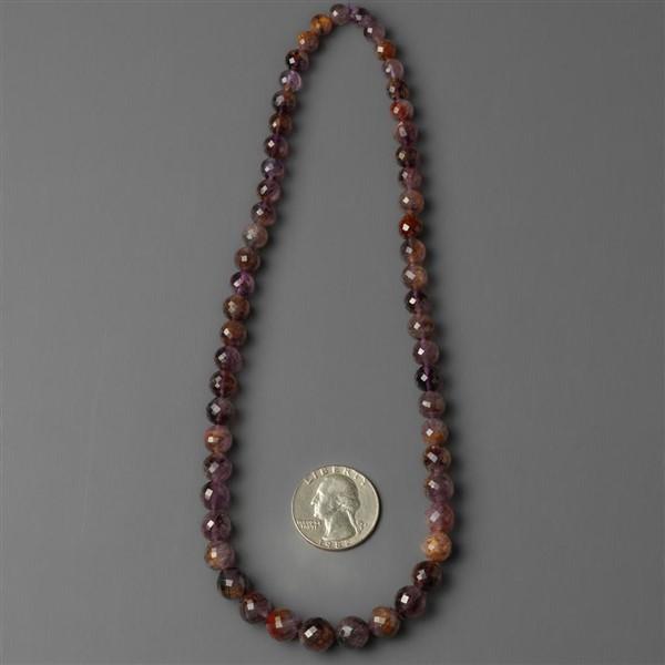 Amethyst|Beads Lines|Cacoxenite