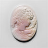 Pink Conch Shell Cameo Carving