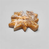 Plume Agate Maple Leaf Carving