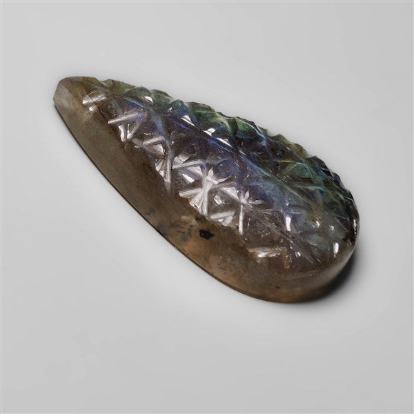 Labradorite Mughal Carving