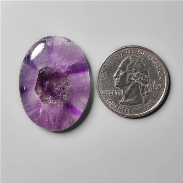 Phantom Quartz in Trapiche Amethyst