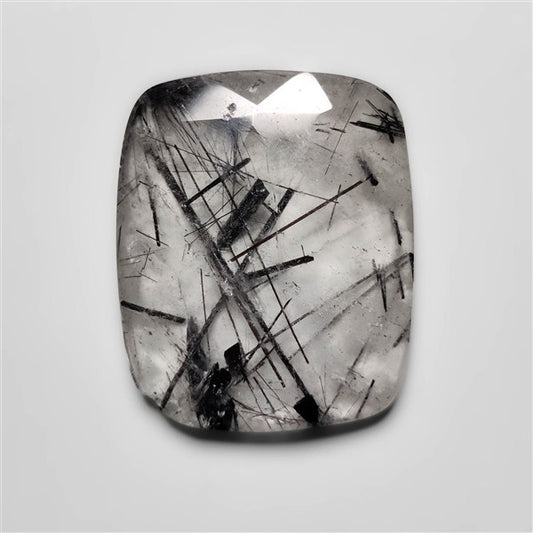 Rose Cut Black Tourmalinated Quartz