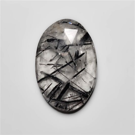 Rose Cut Black Tourmalinated Quartz