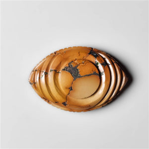 Old Mines Hubei Turquoise Evil Eye Carving