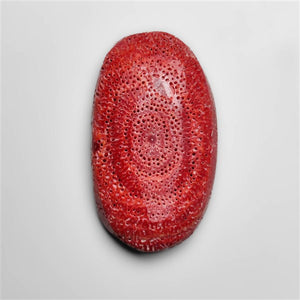 Natural Red Coral Cabochon