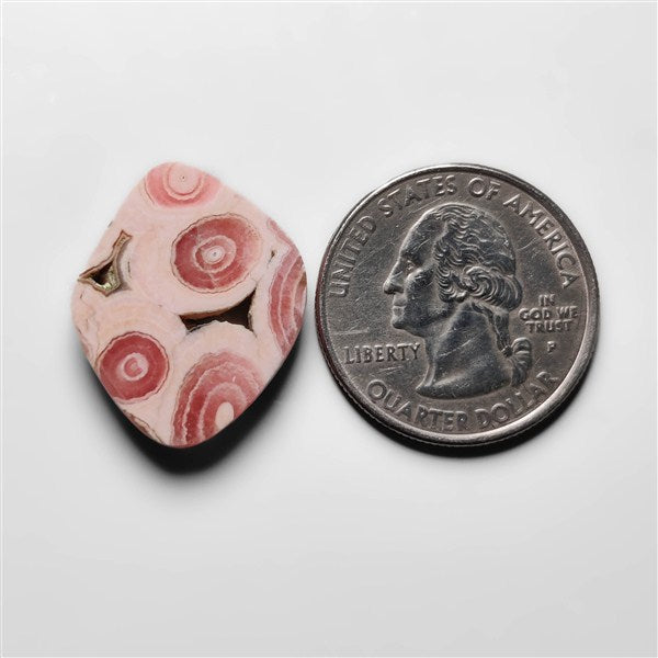 Rare Rhodochrosite Stalactite Slice