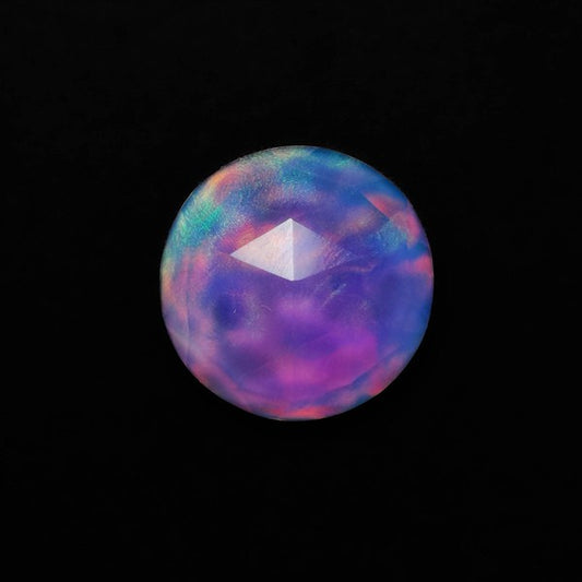 Rose Cut Aurora Opal Doublet