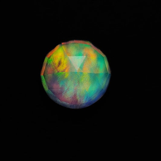 Rose Cut Aurora Opal Doublet