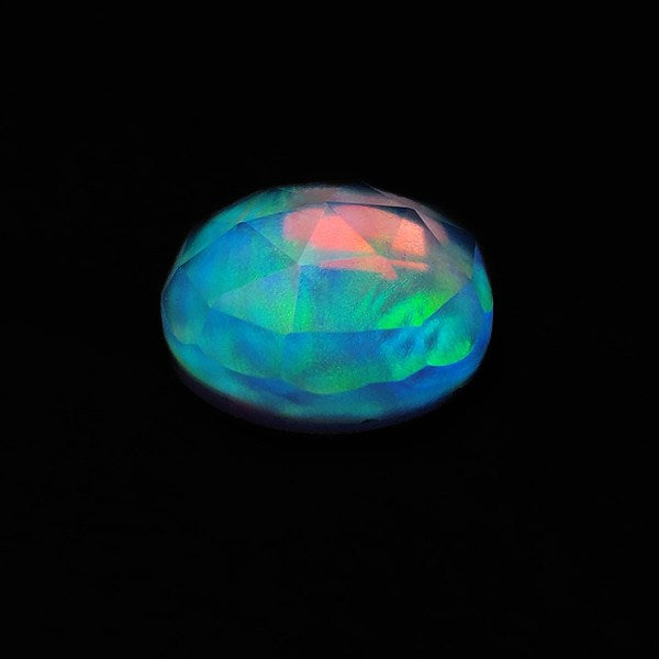 Rose Cut Aurora Opal Doublet