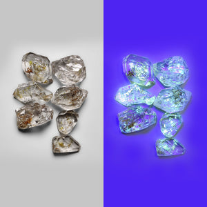Petroleum Herkimer Diamond Crystals Lot